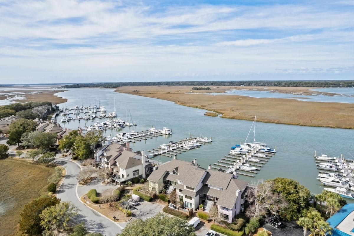 Bohicket Marina Aerial