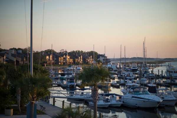 Bohicket Marina at Dusk