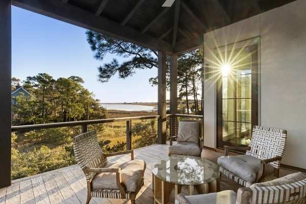 South Carolina Porch at Sunset