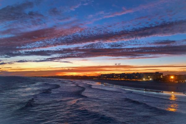 Sunset at Folly Beach Charleston
