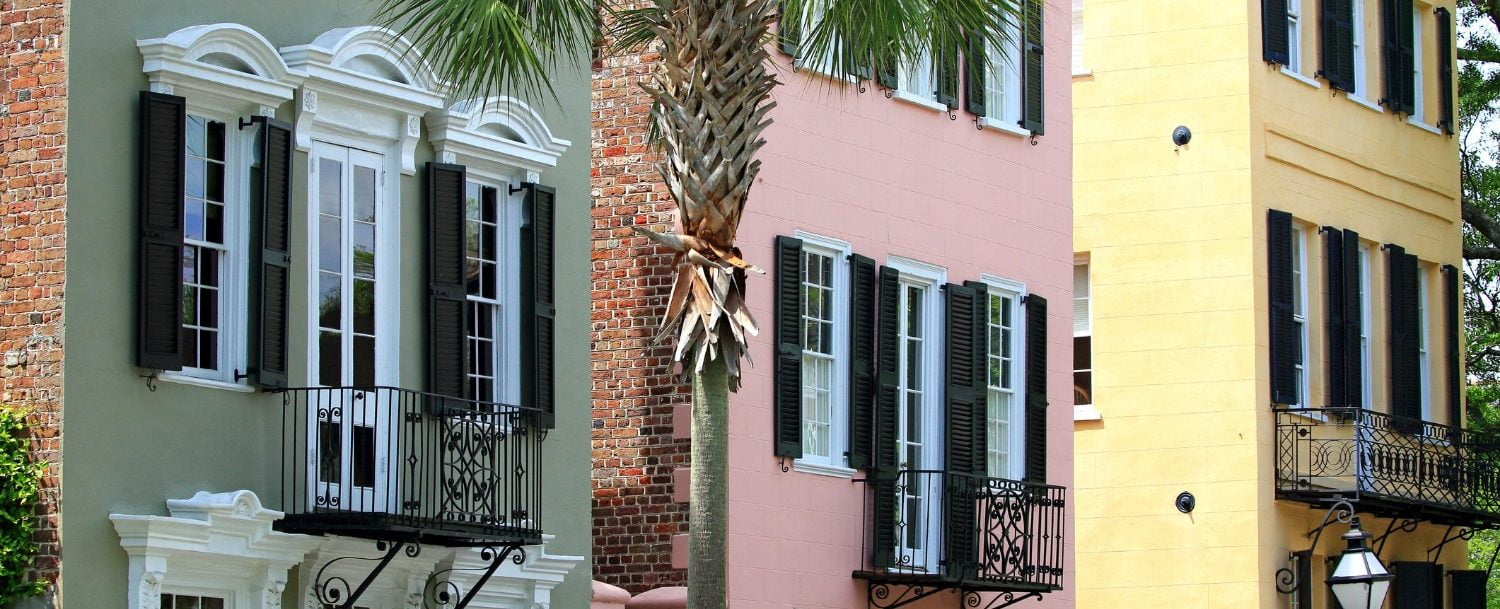 Historic homes in downtown Charleston, South Carolina: best time to buy a home.