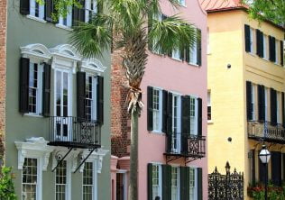 Historic homes in downtown Charleston, South Carolina: best time to buy a home.