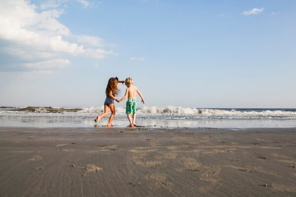 Kids on beach