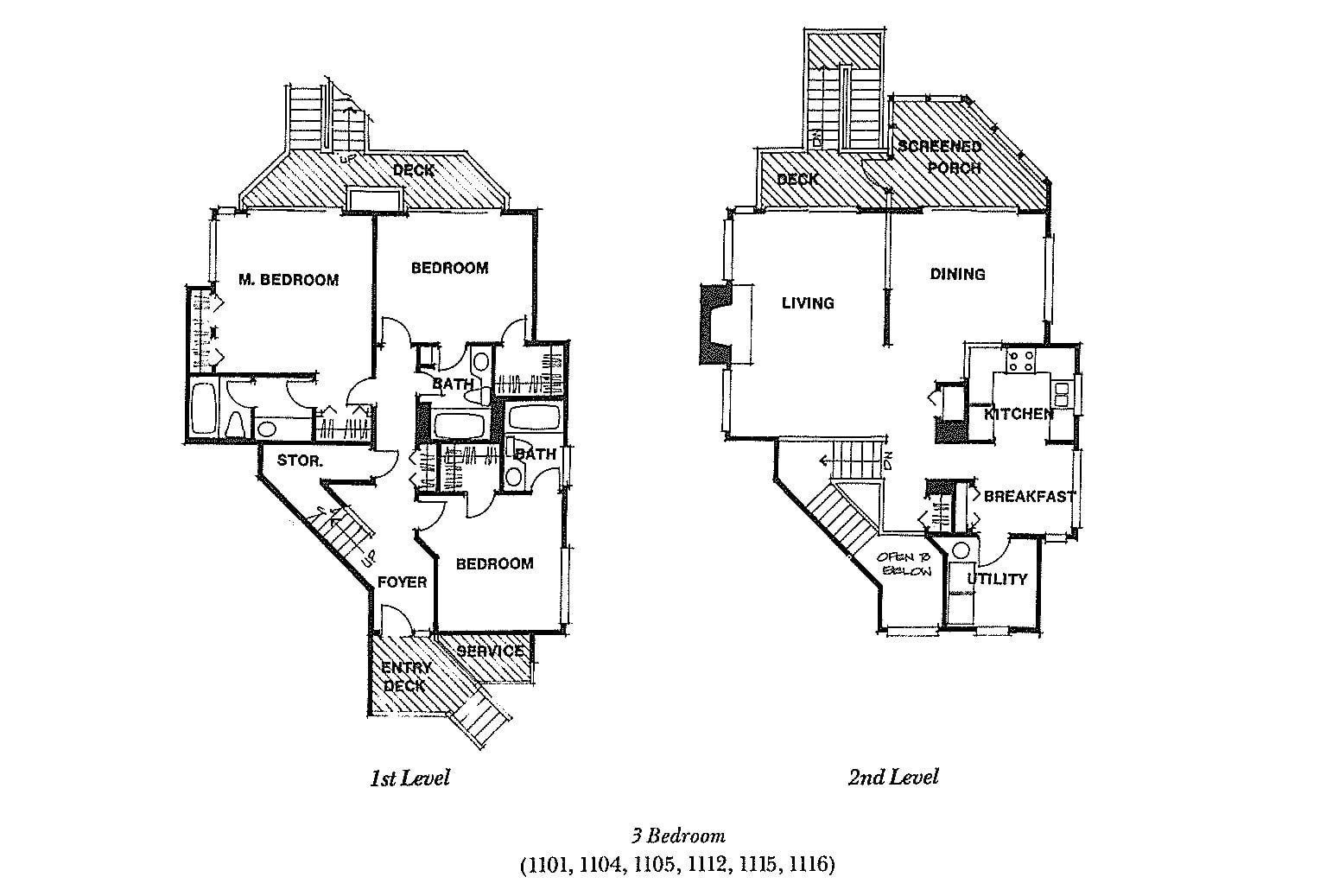Duneside 1 Floor Plans