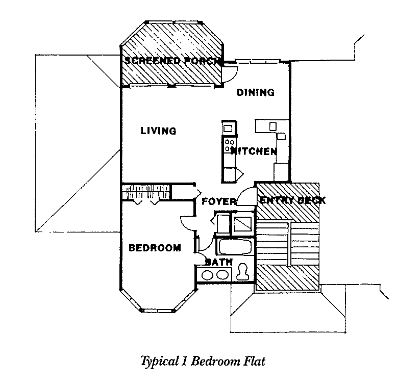 1 Bedroom Floor Plan