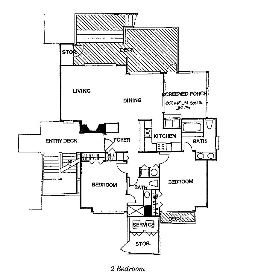 2 BR Floor Plan